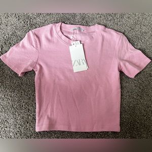 pink zara tee! *new with tags***